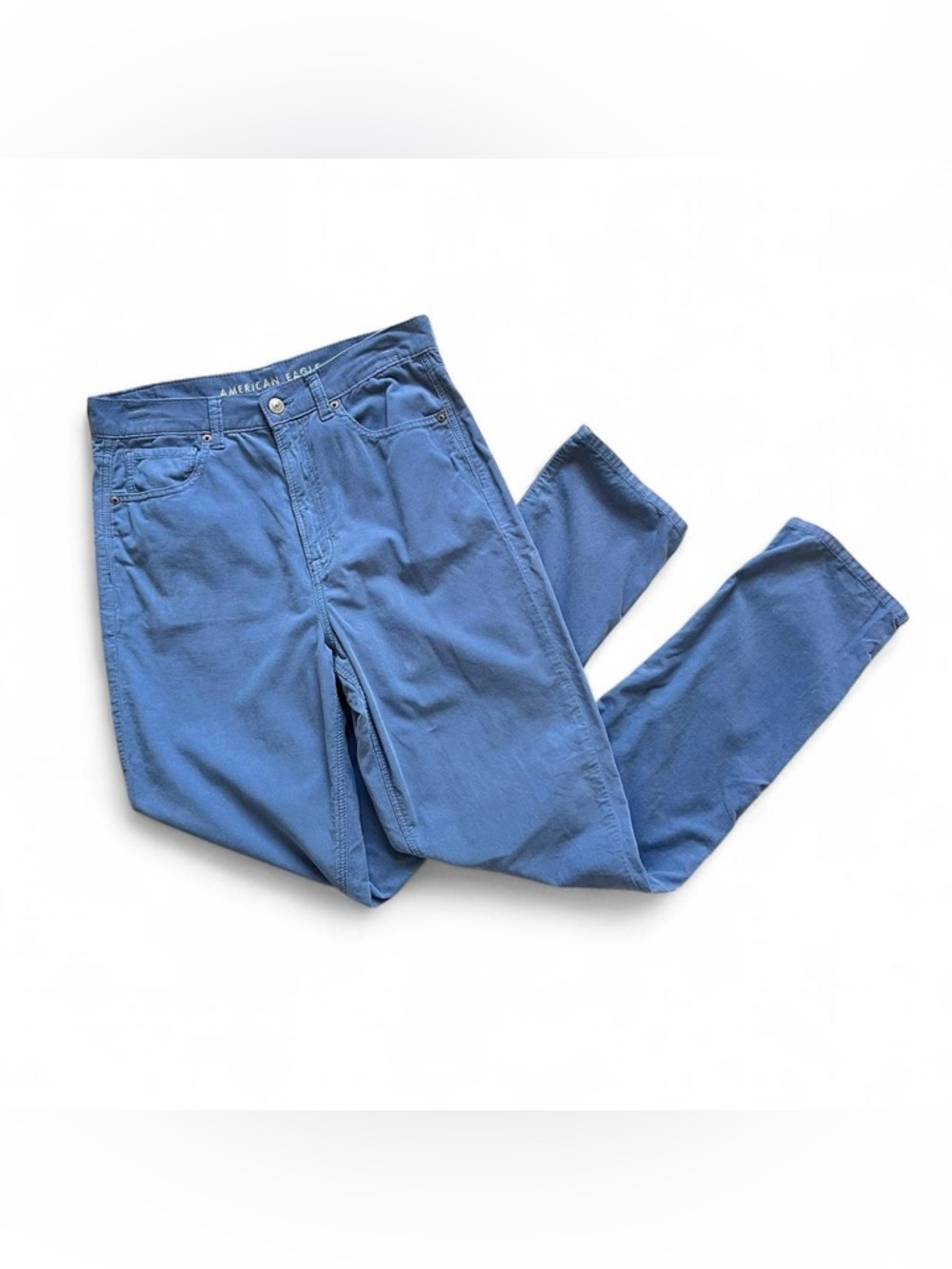 American Eagle Light Blue Corduroy Pants Size 8 Women’s